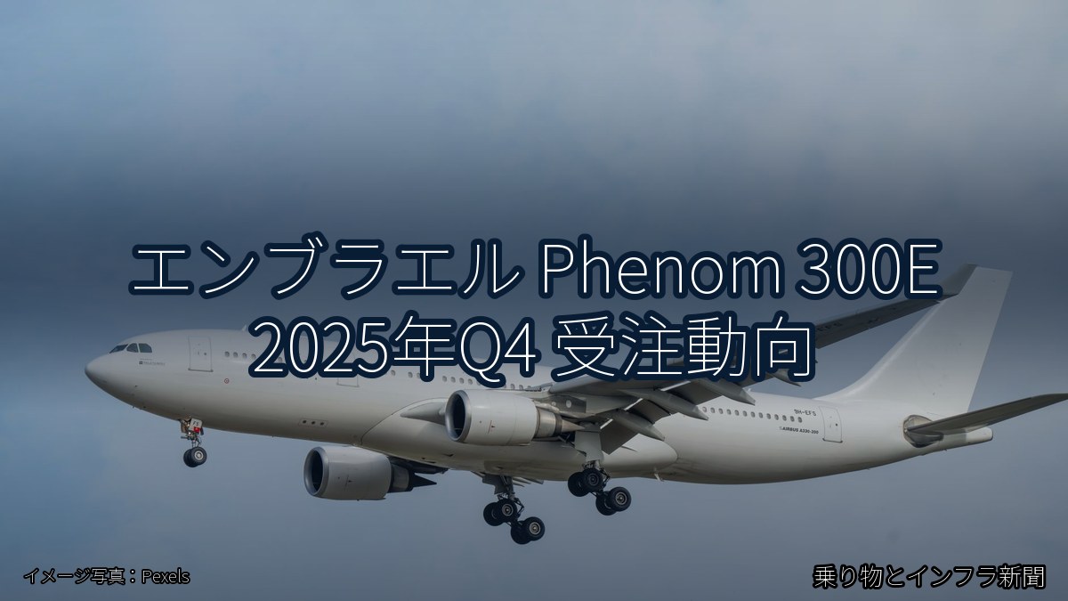 エンブラエル Phenom 300E 2025年Q4 受注動向（乗り物とインフラ新聞）