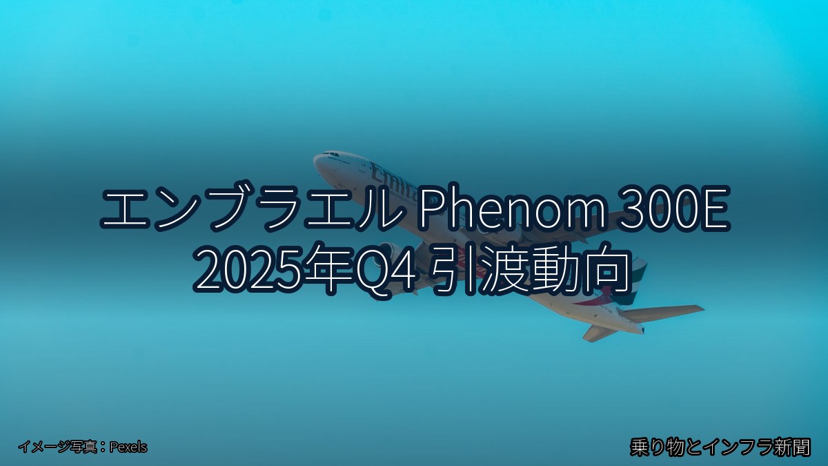 エンブラエル Phenom 300E 2025年Q4 引渡動向（乗り物とインフラ新聞）