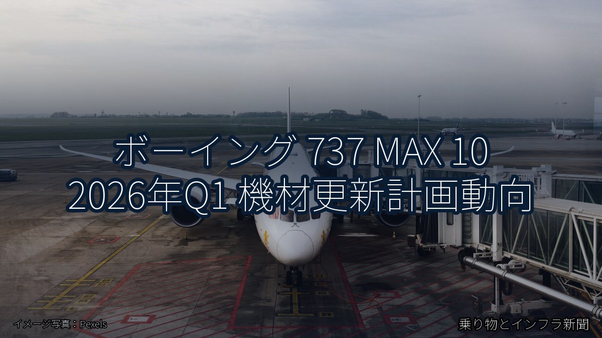 ボーイング 737 MAX 10 2026年Q1 機材更新計画動向（乗り物とインフラ新聞）