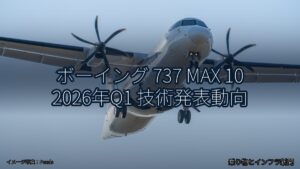 ボーイング 737 MAX 10 2026年Q1 技術発表動向（乗り物とインフラ新聞）
