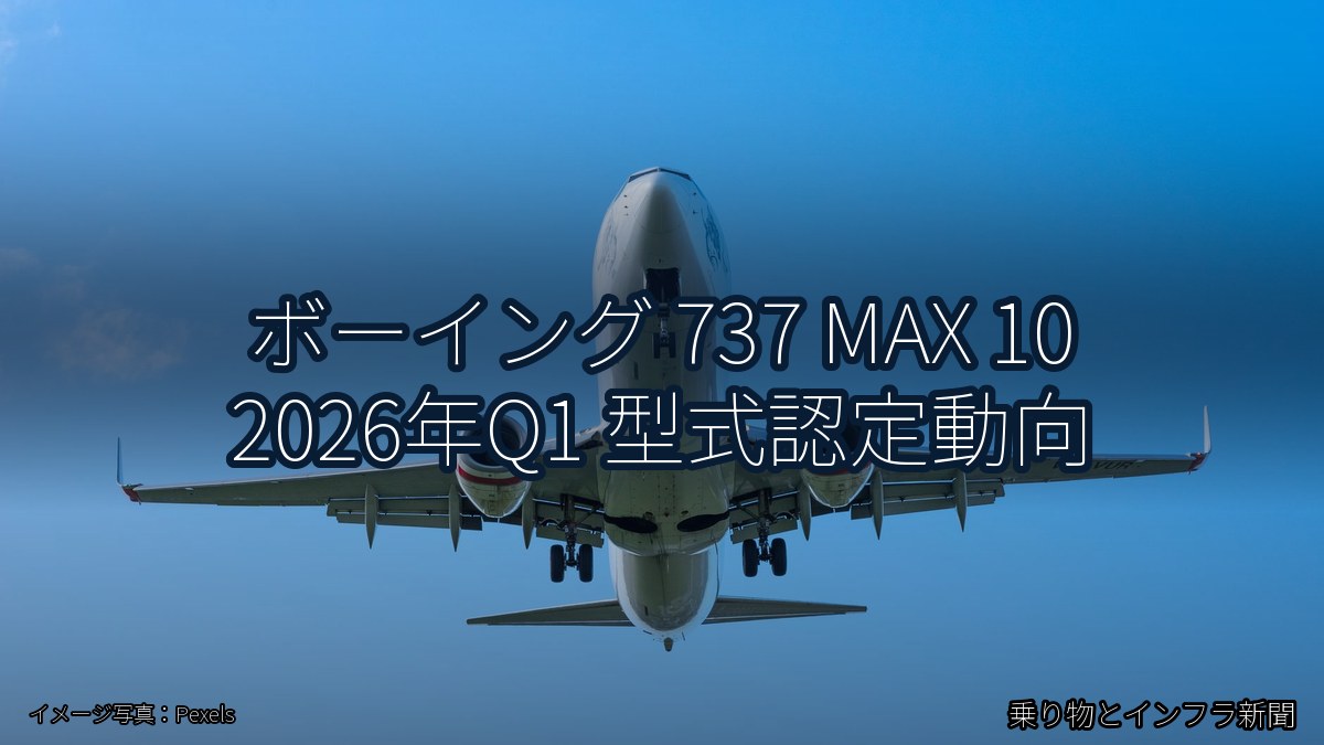 ボーイング 737 MAX 10 2026年Q1 型式認定動向(乗り物とインフラ新聞)
