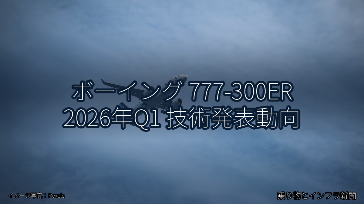 ボーイング 777-300ER 2026年Q1 技術発表動向（乗り物とインフラ新聞）
