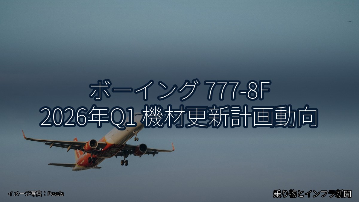 ボーイング 777-8F 2026年Q1 機材更新計画動向（乗り物とインフラ新聞）