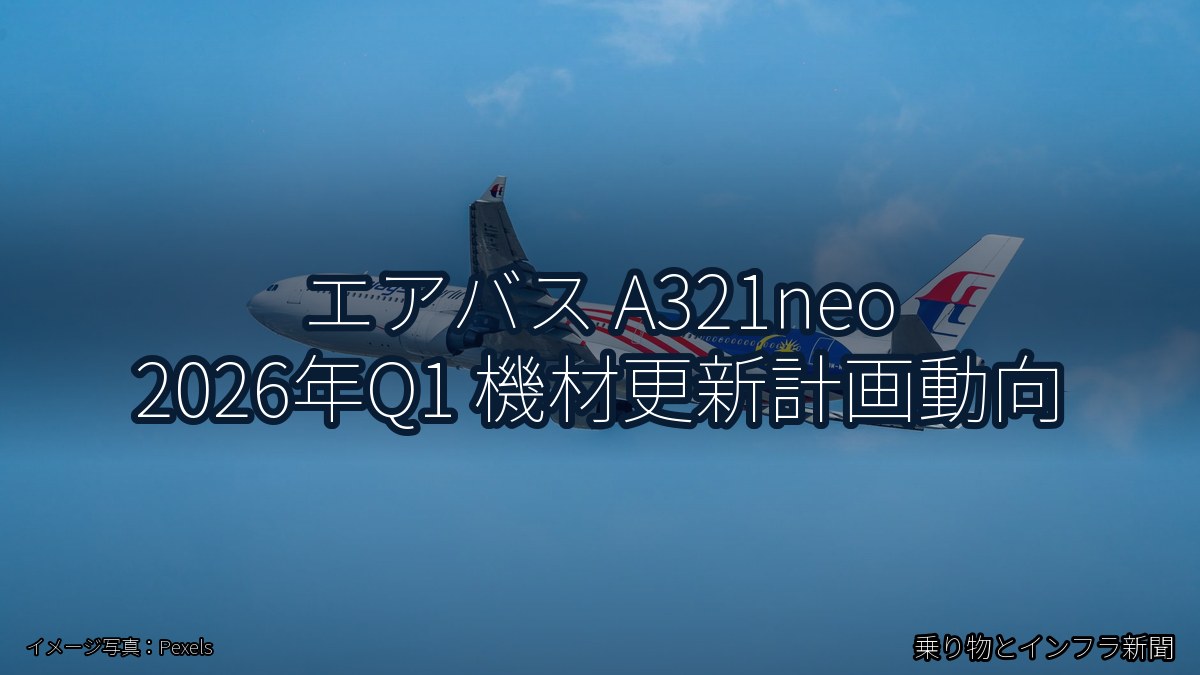 エアバス A321neo 2026年Q1 機材更新計画動向（乗り物とインフラ新聞）
