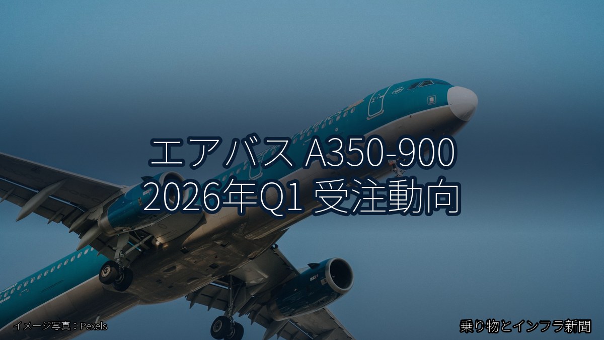 エアバス A350-900 2026年Q1 受注動向(乗り物とインフラ新聞)