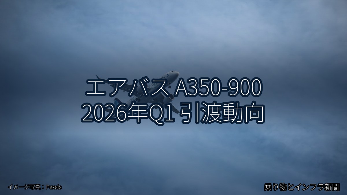 エアバス A350-900 2026年Q1 引渡動向(乗り物とインフラ新聞)