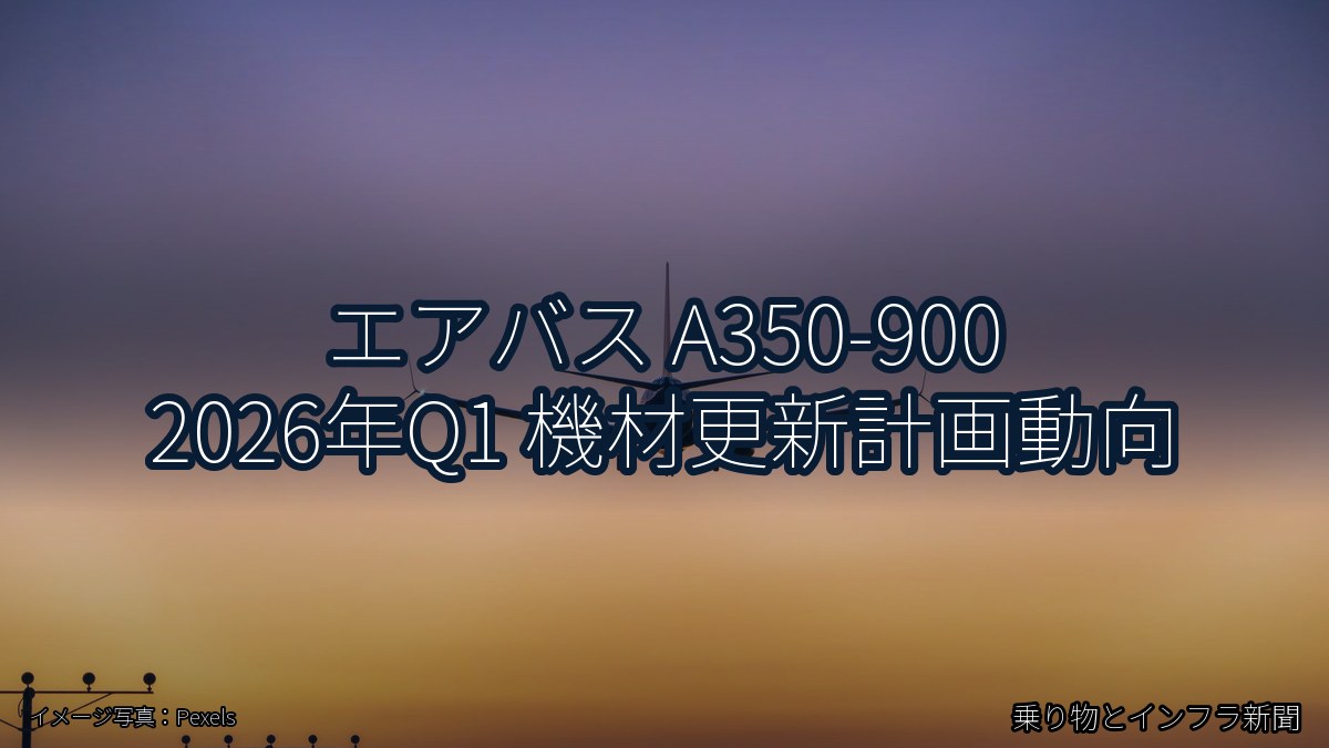 エアバス A350-900 2026年Q1 機材更新計画動向（乗り物とインフラ新聞）