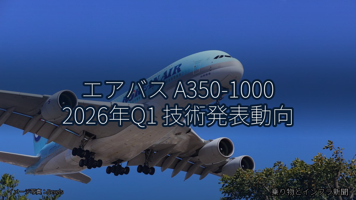 エアバス A350-1000 2026年Q1 技術発表動向（乗り物とインフラ新聞）