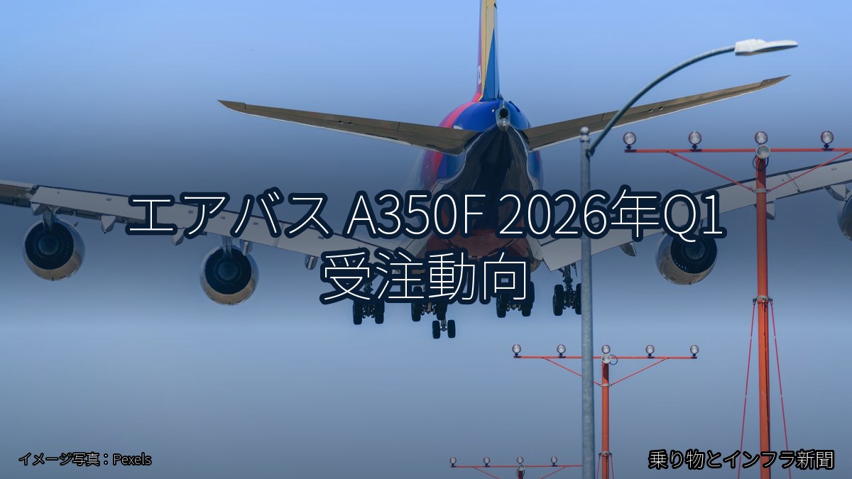 エアバス A350F 2026年Q1 受注動向(乗り物とインフラ新聞)