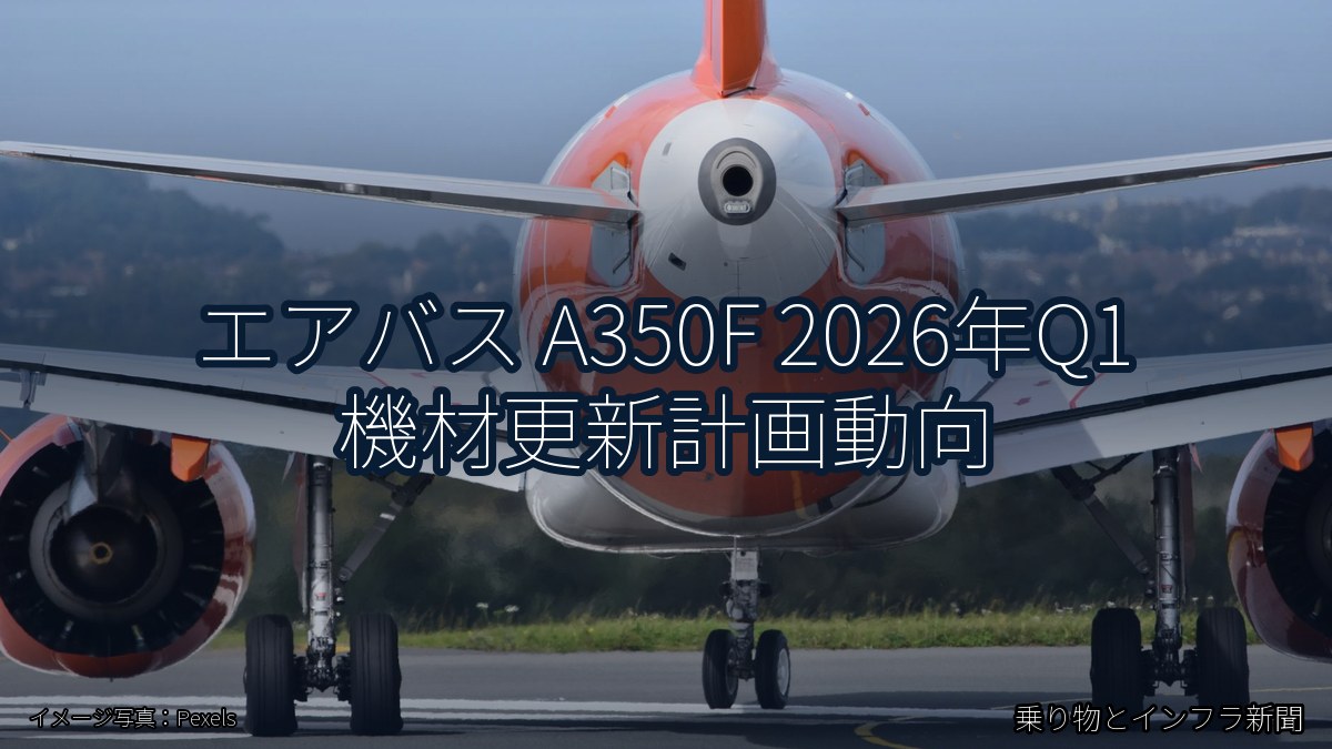 エアバス A350F 2026年Q1 機材更新計画動向（乗り物とインフラ新聞）