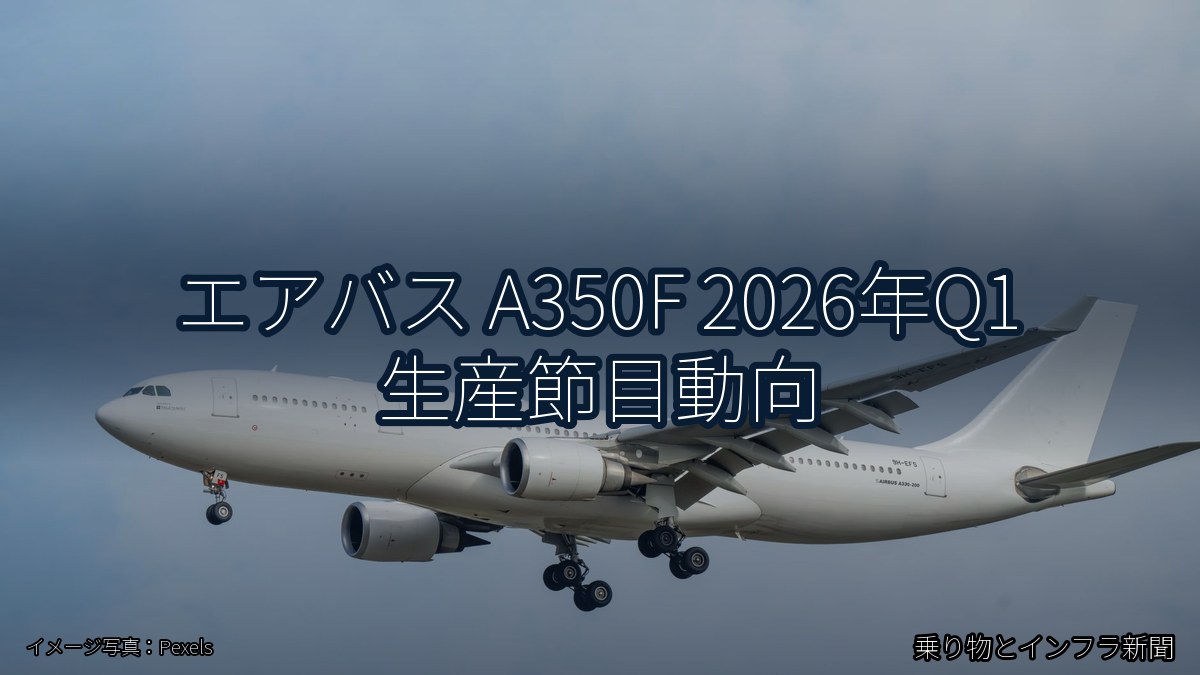 エアバス A350F 2026年Q1 生産節目動向（乗り物とインフラ新聞）