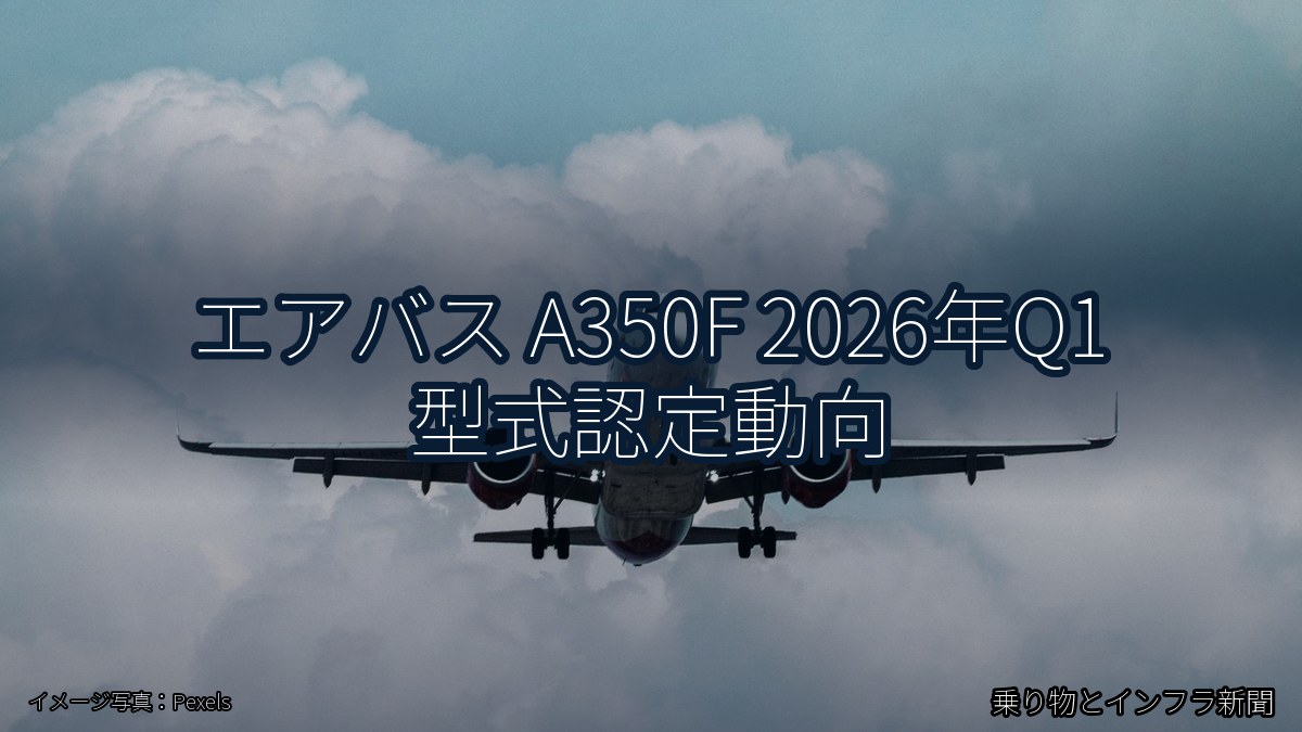 エアバス A350F 2026年Q1 型式認定動向（乗り物とインフラ新聞）