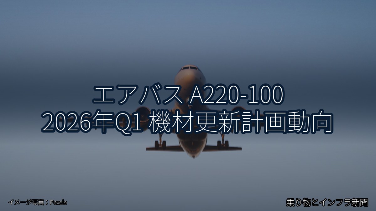 エアバス A220-100 2026年Q1 機材更新計画動向（乗り物とインフラ新聞）