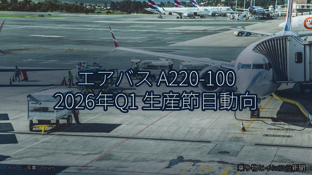エアバス A220-100 2026年Q1 生産節目動向（乗り物とインフラ新聞）