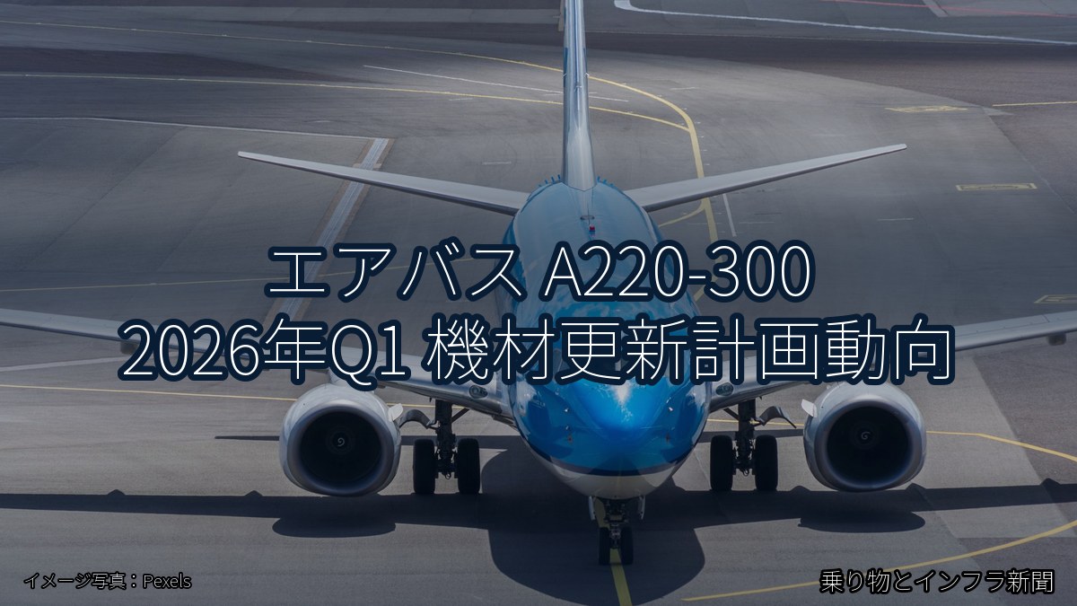 エアバス A220-300 2026年Q1 機材更新計画動向（乗り物とインフラ新聞）