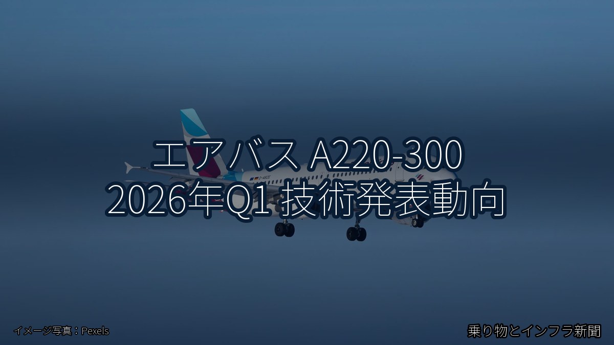 エアバス A220-300 2026年Q1 技術発表動向(乗り物とインフラ新聞)