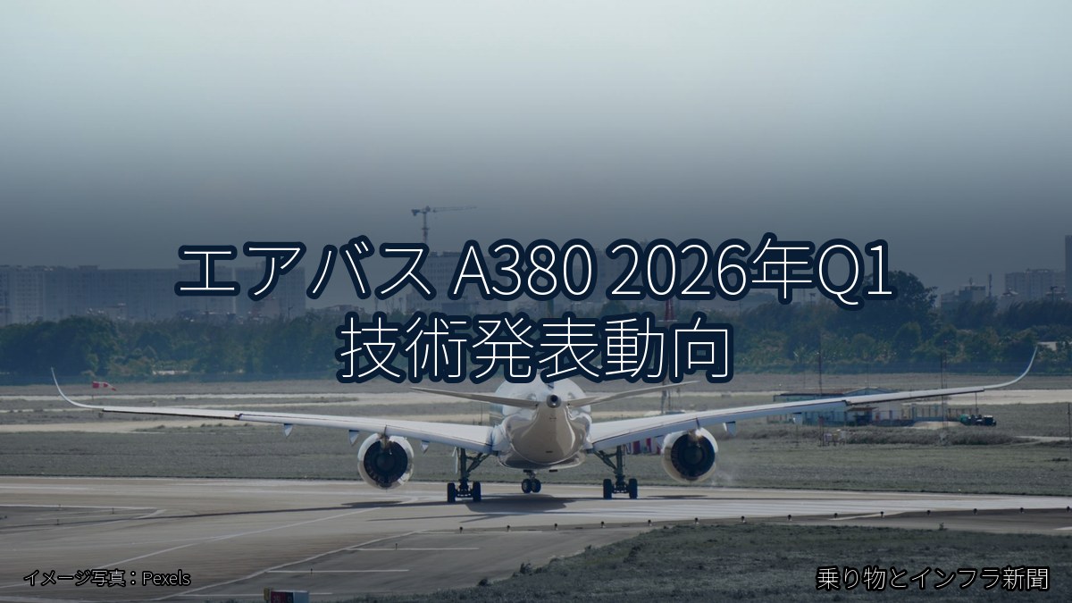 エアバス A380 2026年Q1 技術発表動向（乗り物とインフラ新聞）