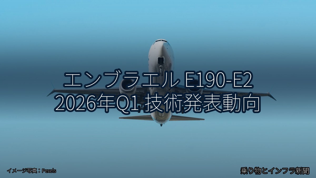 エンブラエル E190-E2 2026年Q1 技術発表動向（乗り物とインフラ新聞）
