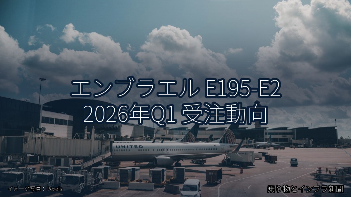 エンブラエル E195-E2 2026年Q1 受注動向（乗り物とインフラ新聞）