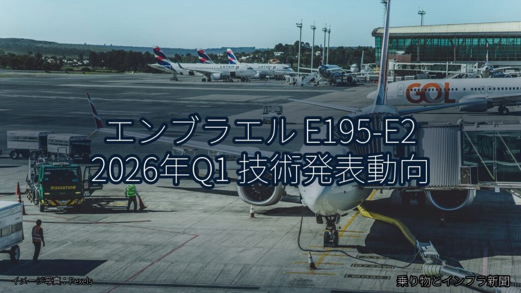 エンブラエル E195-E2 2026年Q1 技術発表動向（乗り物とインフラ新聞）