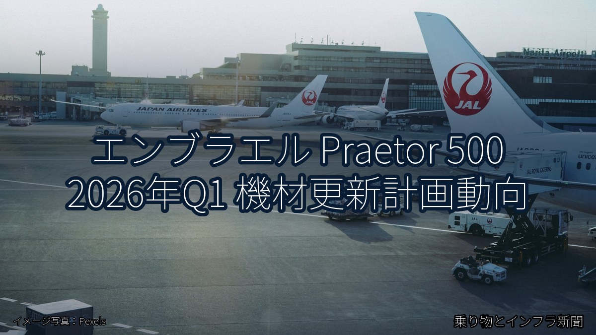 エンブラエル Praetor 500 2026年Q1 機材更新計画動向（乗り物とインフラ新聞）