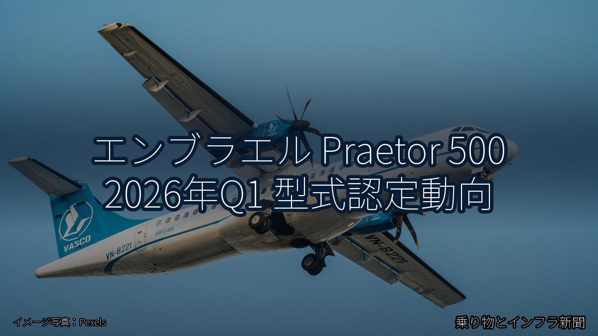 エンブラエル Praetor 500 2026年Q1 型式認定動向（乗り物とインフラ新聞）