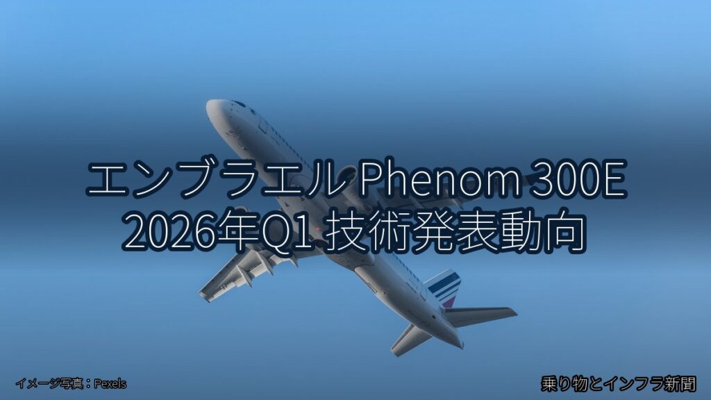 エンブラエル Phenom 300E 2026年Q1 技術発表動向（乗り物とインフラ新聞）