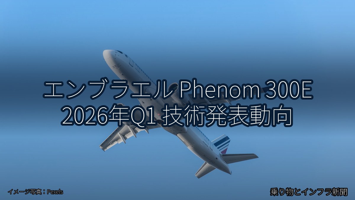 エンブラエル Phenom 300E 2026年Q1 技術発表動向（乗り物とインフラ新聞）