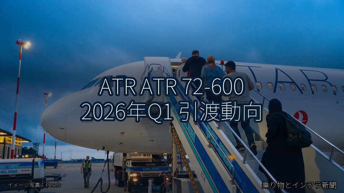 ATR ATR 72-600 2026年Q1 引渡動向（乗り物とインフラ新聞）