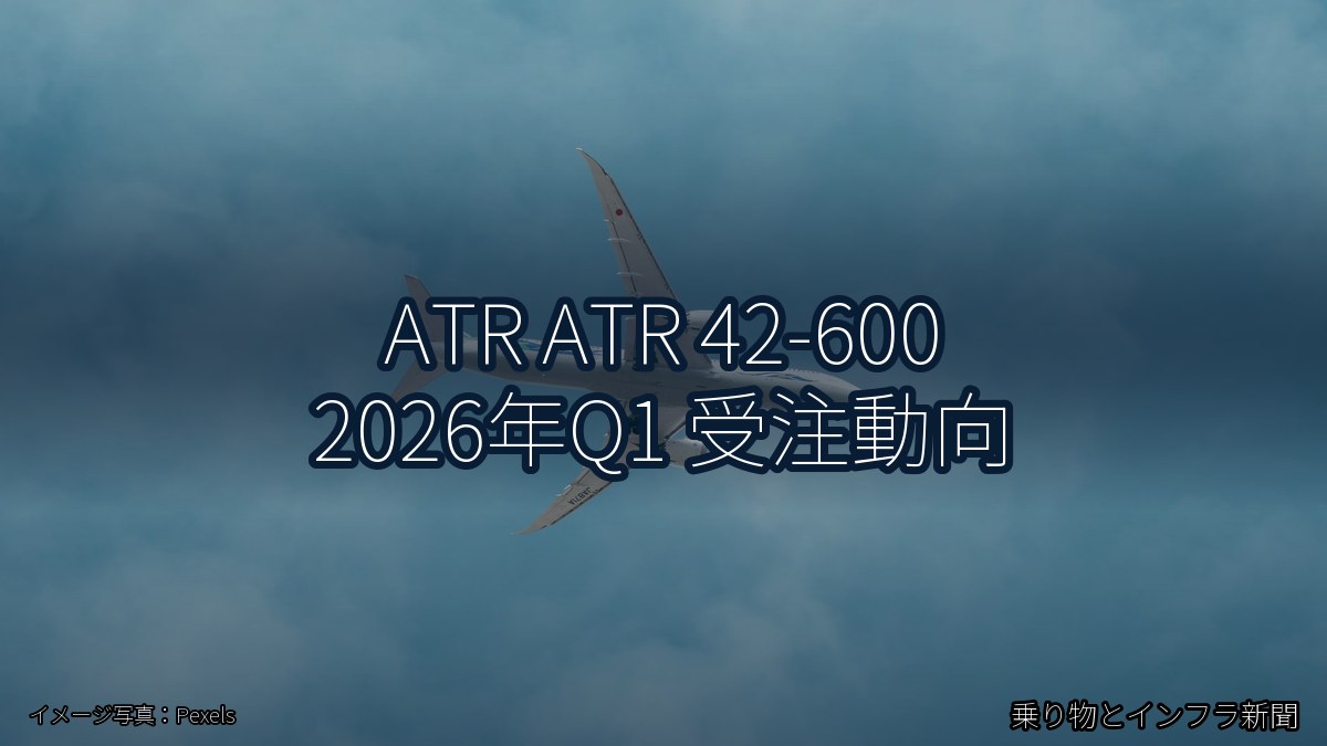 ATR ATR 42-600 2026年Q1 受注動向（乗り物とインフラ新聞）