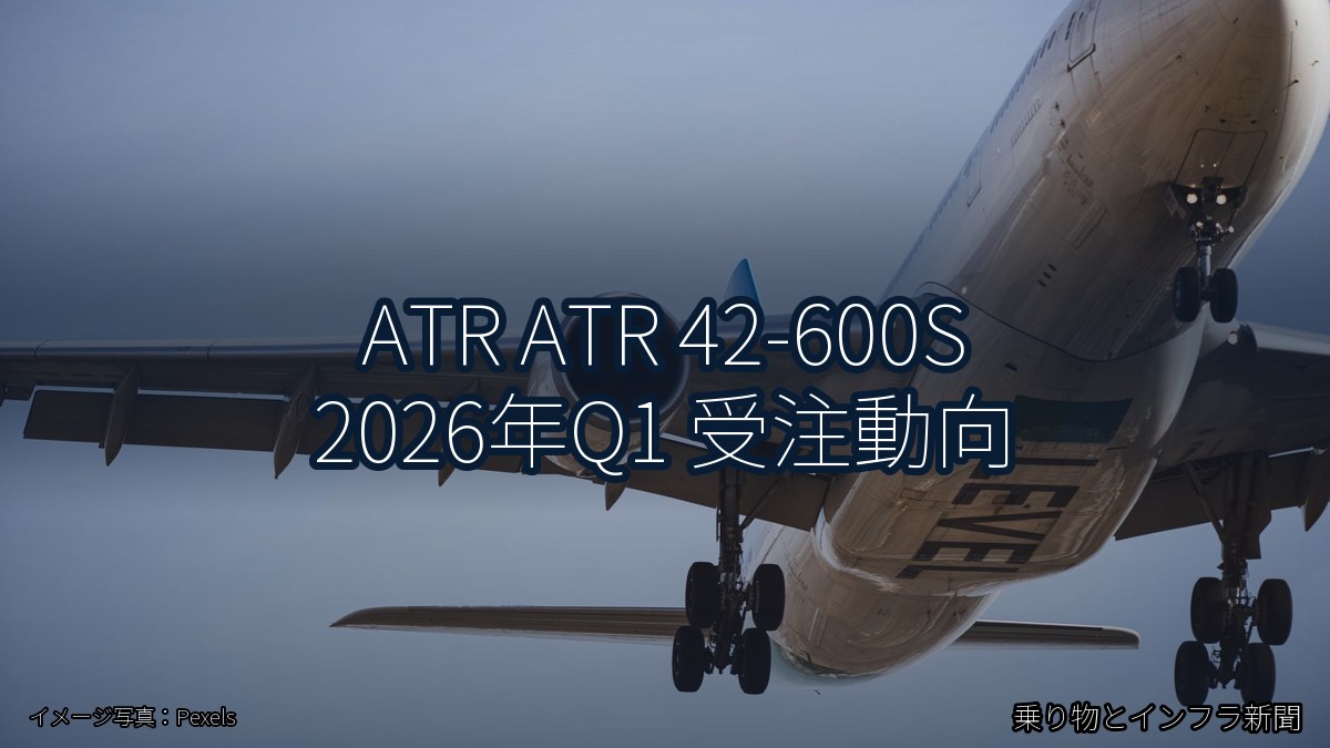 ATR ATR 42-600S 2026年Q1 受注動向（乗り物とインフラ新聞）