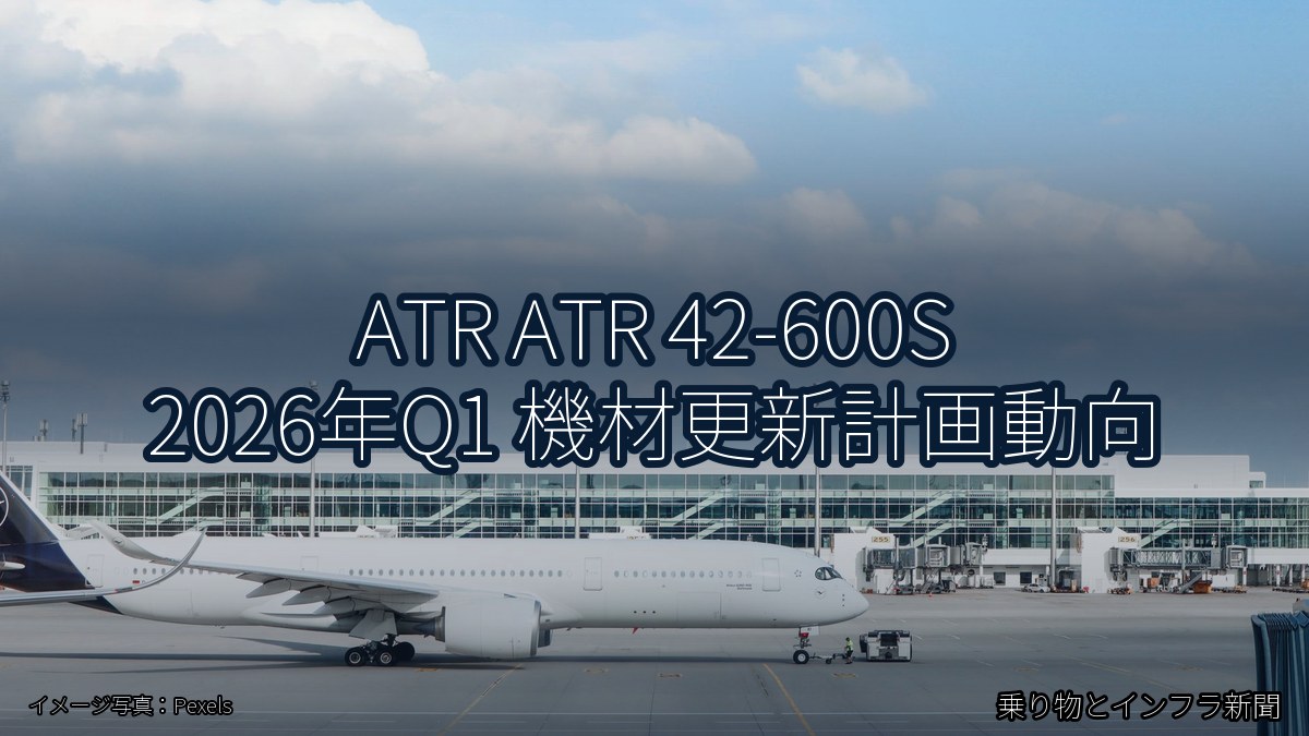 ATR ATR 42-600S 2026年Q1 機材更新計画動向（乗り物とインフラ新聞）