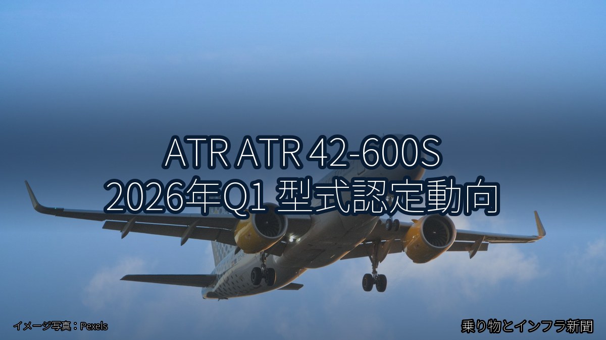 ATR ATR 42-600S 2026年Q1 型式認定動向（乗り物とインフラ新聞）