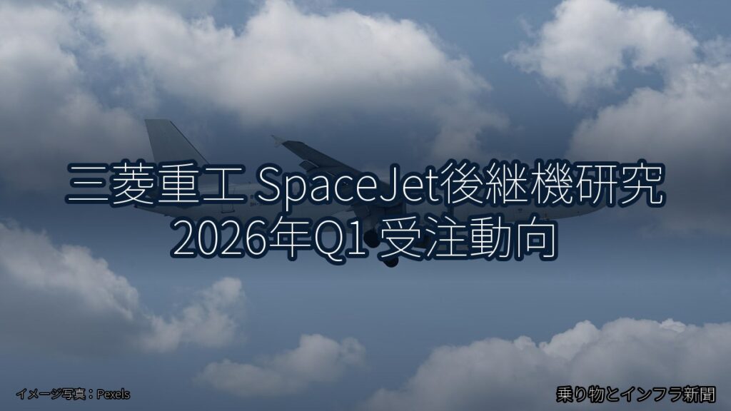 三菱重工 SpaceJet後継機研究 2026年Q1 受注動向（乗り物とインフラ新聞）