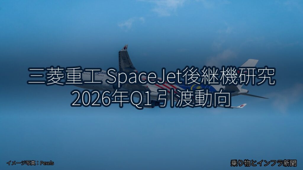 三菱重工 SpaceJet後継機研究 2026年Q1 引渡動向（乗り物とインフラ新聞）