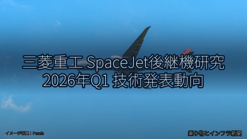 三菱重工 SpaceJet後継機研究 2026年Q1 技術発表動向（乗り物とインフラ新聞）