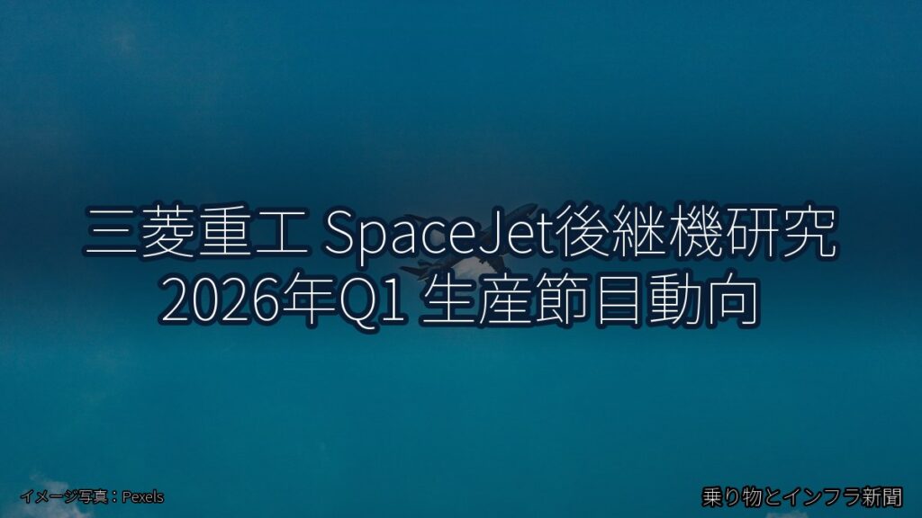 三菱重工 SpaceJet後継機研究 2026年Q1 生産節目動向（乗り物とインフラ新聞）