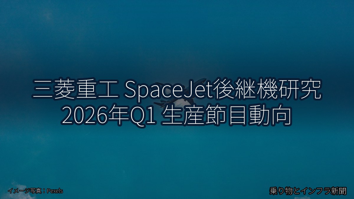三菱重工 SpaceJet後継機研究 2026年Q1 生産節目動向（乗り物とインフラ新聞）