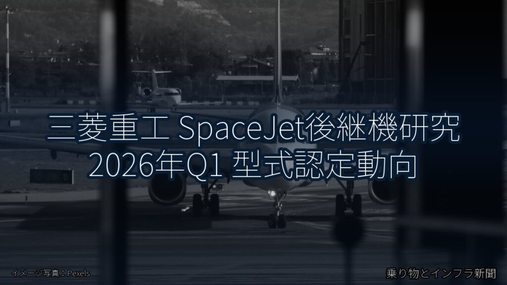 三菱重工 SpaceJet後継機研究 2026年Q1 型式認定動向（乗り物とインフラ新聞）