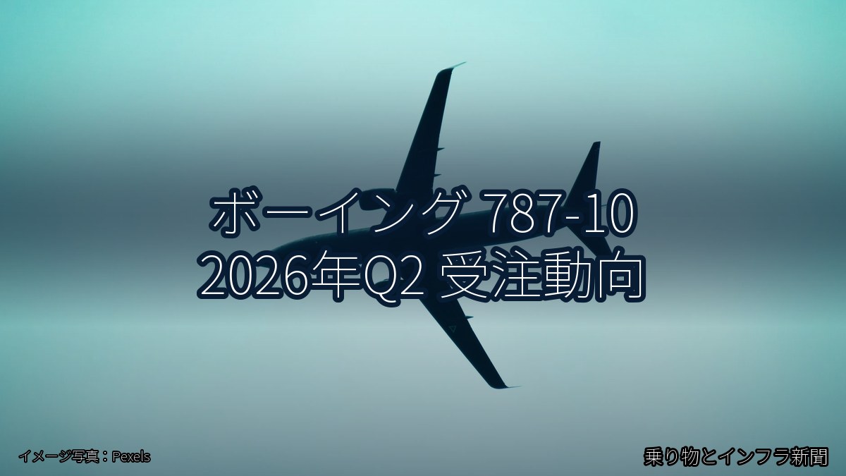 ボーイング 787-10 2026年Q2 受注動向（乗り物とインフラ新聞）
