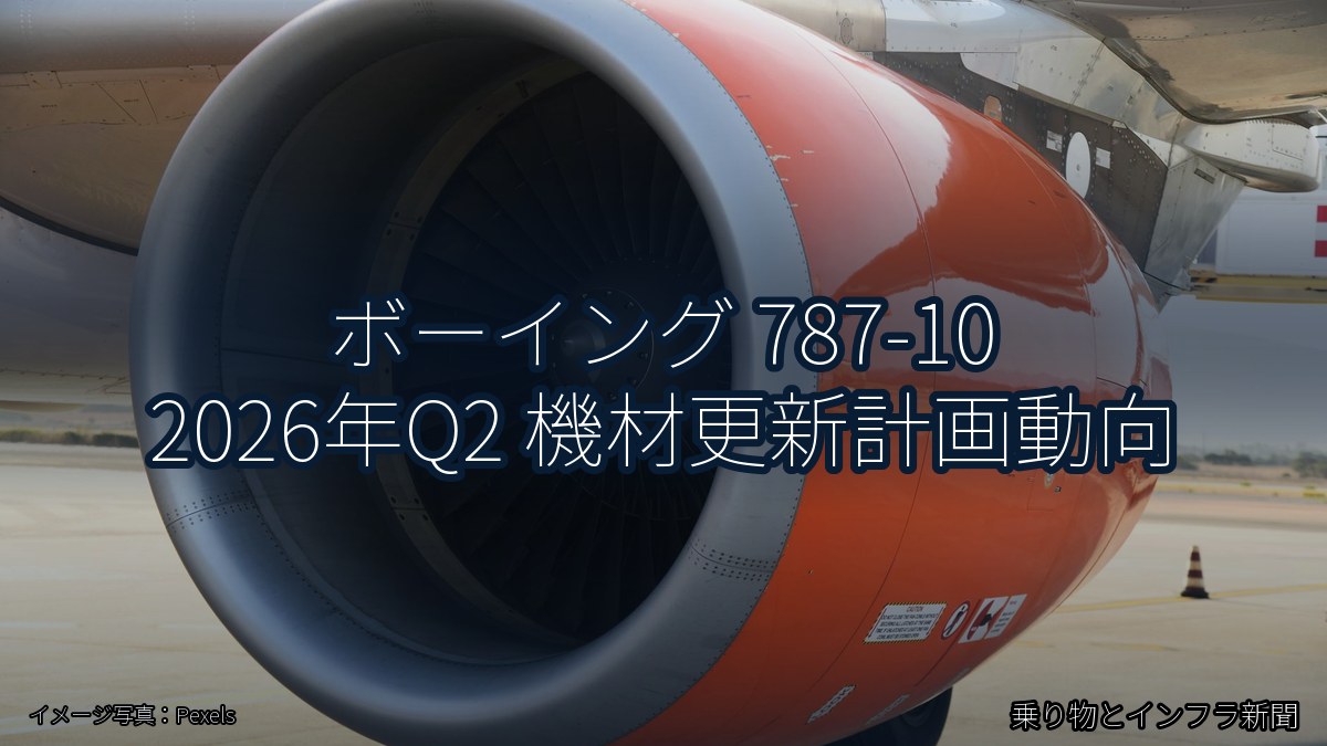 ボーイング 787-10 2026年Q2 機材更新計画動向（乗り物とインフラ新聞）