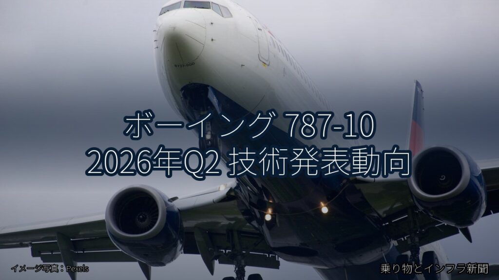 ボーイング 787-10 2026年Q2 技術発表動向（乗り物とインフラ新聞）