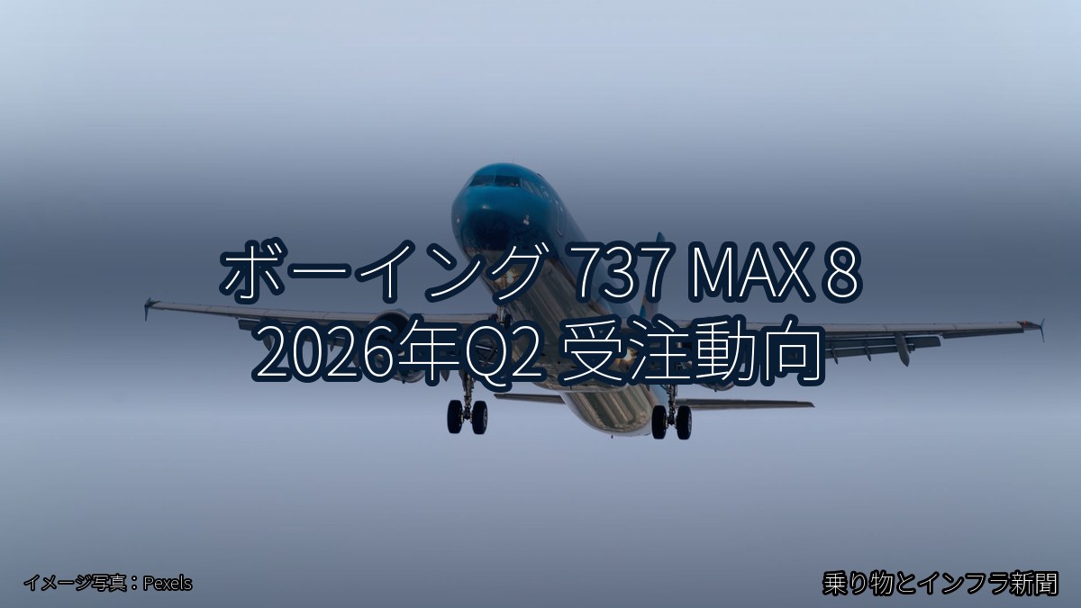 ボーイング 737 MAX 8 2026年Q2 受注動向（乗り物とインフラ新聞）