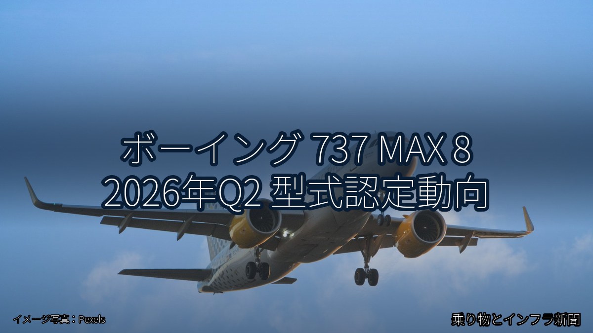 ボーイング 737 MAX 8 2026年Q2 型式認定動向（乗り物とインフラ新聞）