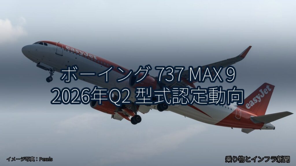 ボーイング 737 MAX 9 2026年Q2 型式認定動向（乗り物とインフラ新聞）