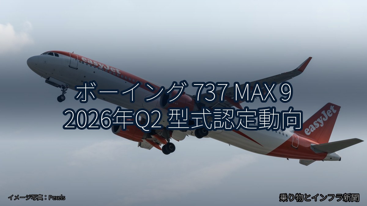 ボーイング 737 MAX 9 2026年Q2 型式認定動向（乗り物とインフラ新聞）