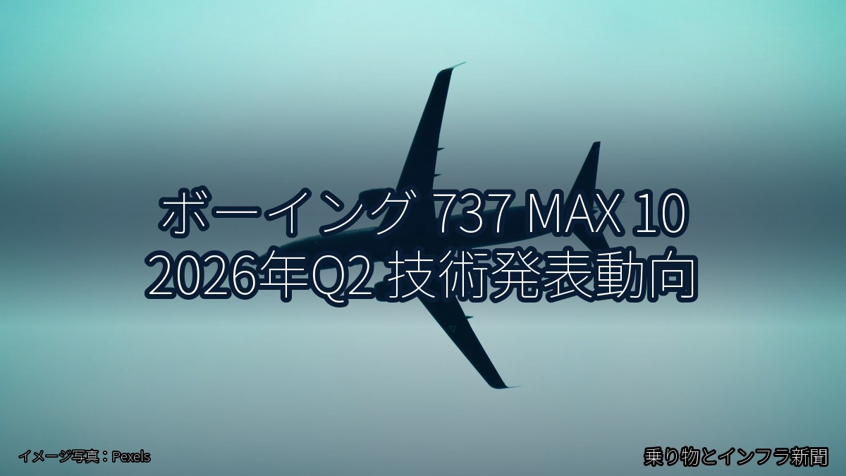 ボーイング 737 MAX 10 2026年Q2 技術発表動向（乗り物とインフラ新聞）