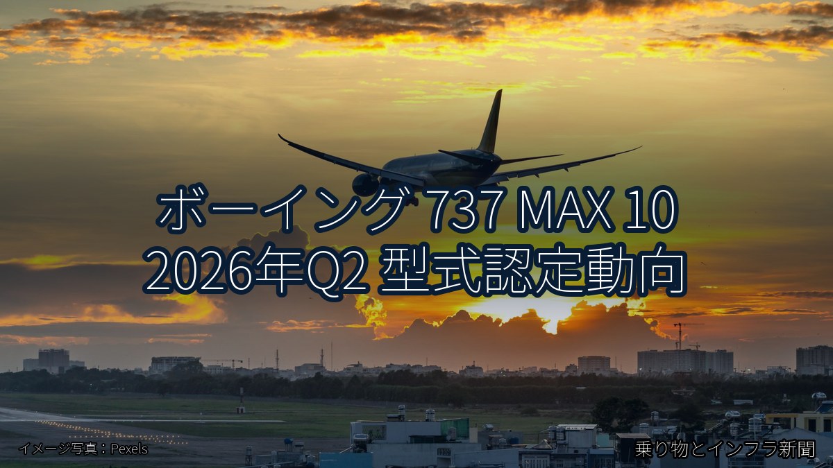ボーイング 737 MAX 10 2026年Q2 型式認定動向（乗り物とインフラ新聞）