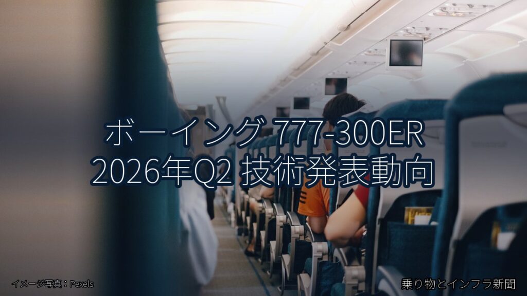 ボーイング 777-300ER 2026年Q2 技術発表動向（乗り物とインフラ新聞）