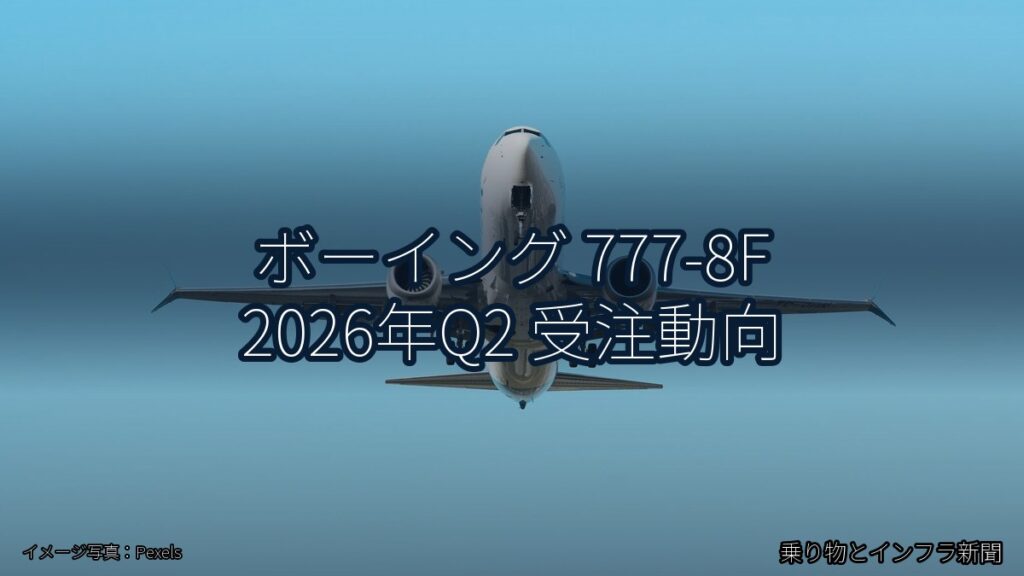 ボーイング 777-8F 2026年Q2 受注動向（乗り物とインフラ新聞）